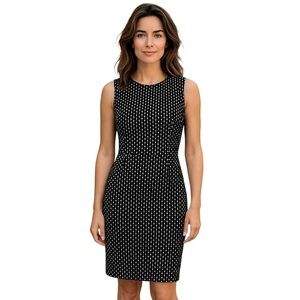 Calvin Klein Women’s Black & Beige Size 10 Sleeveless Check Dress